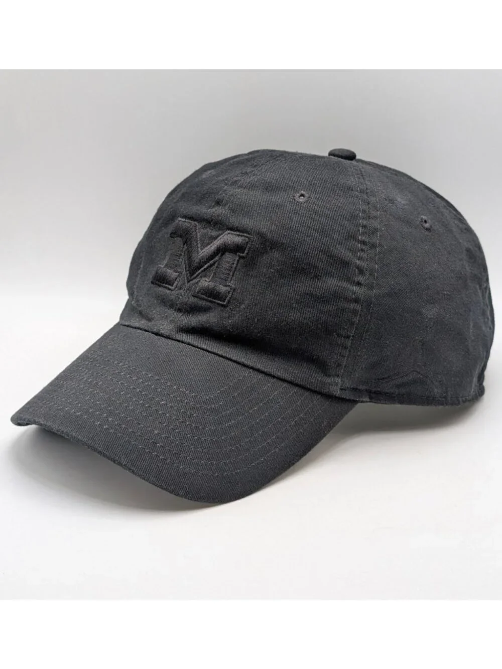 Michigan Wolverines Air Jordan Hat Cap Adjustable Strap Back Solid Black NCAA